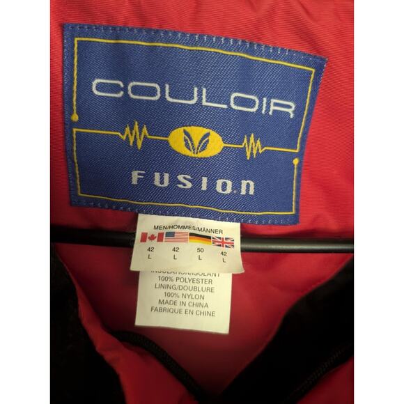 Couloir Fusion Men’s Red Ski Jacket Snowboarding Size L (42) Winter Snow Coat - Picture 4 of 15
